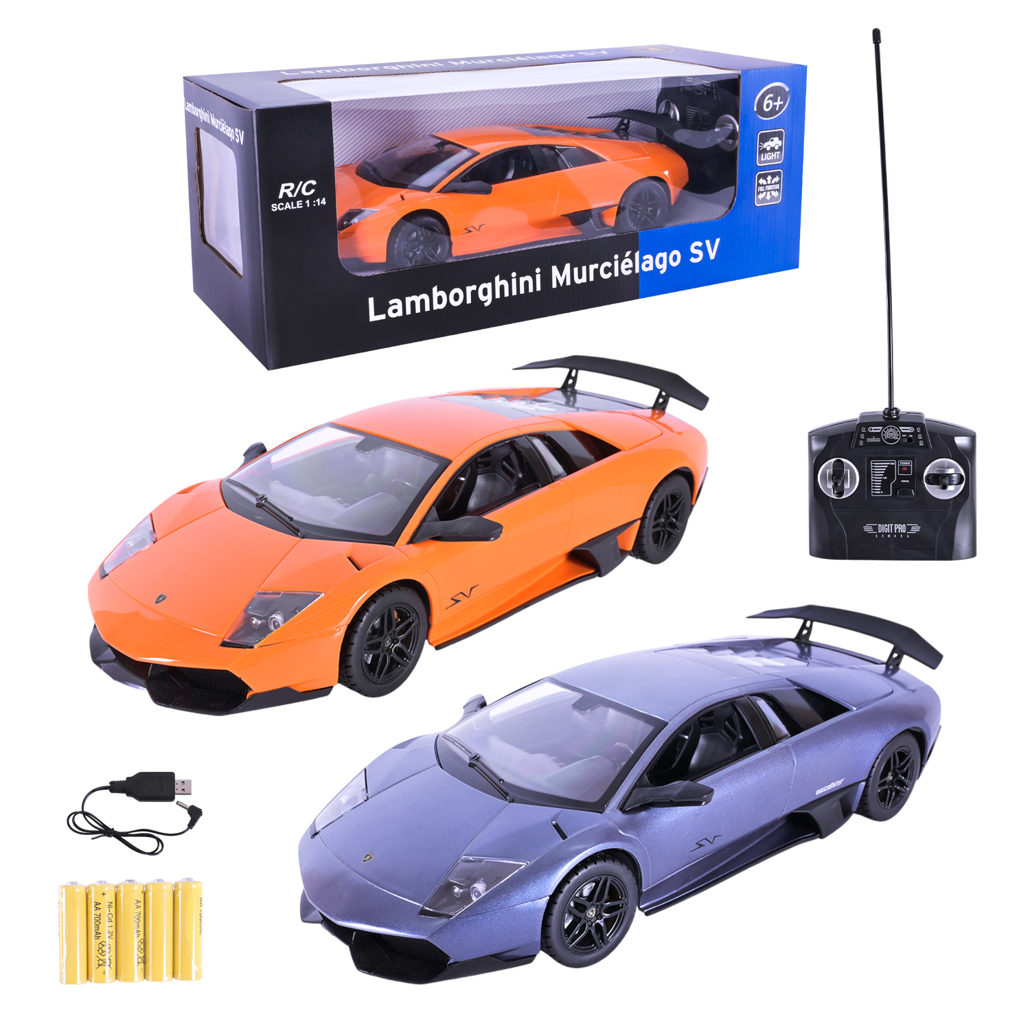 Машина акум. р/к MZ арт. CL1401 (12шт) Lamborghini LP670 1:14, 2 кольор., короб.45*19*17 см