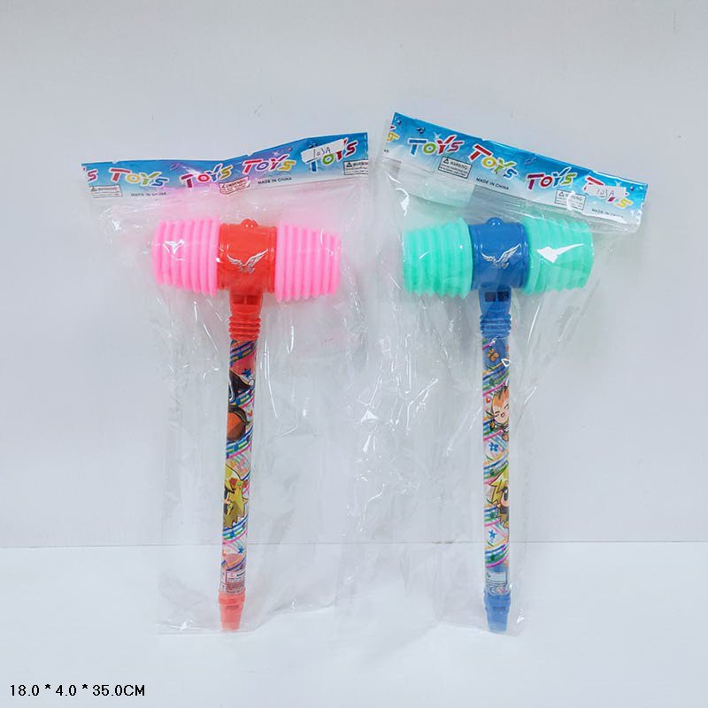 Молоточок арт. 103A (240шт/2) пискавка, 2 кольори мікс, пакет 18*4*35см