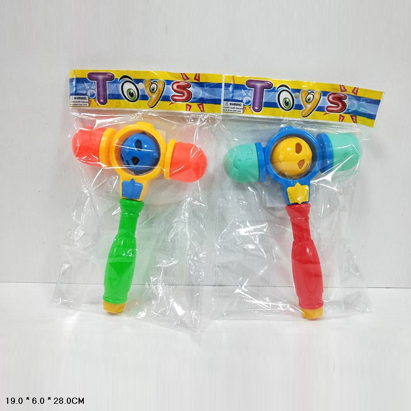 Молоточок арт. 8801 (240шт/2) пискавка,2 кольори мікс, пакет 19*6*28см