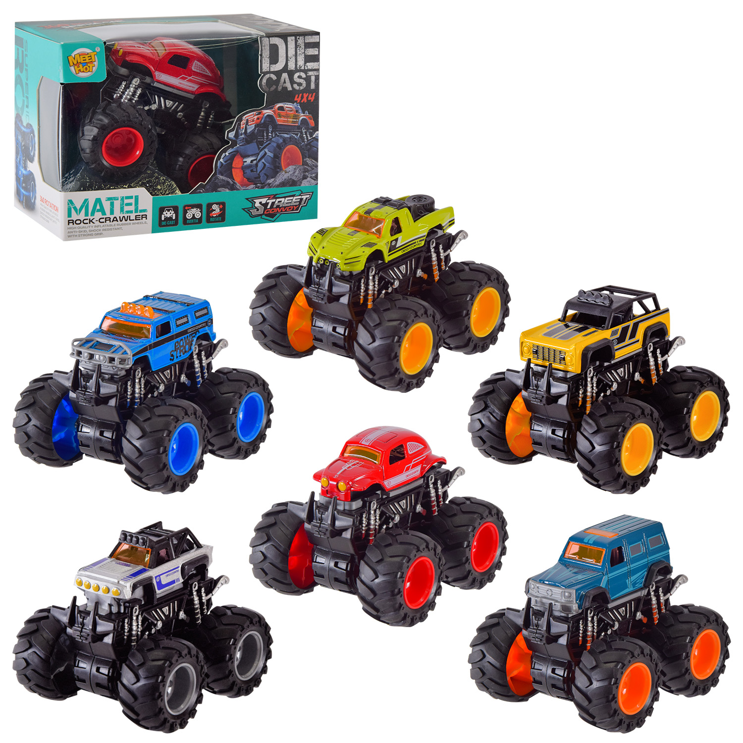 Машина мет. арт. MH-302 (144шт/2) інерц., 6 кольорів, короб. 14*8,5*10см