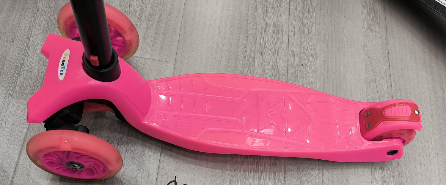 Самокат дитячий 4-х коліс. арт. SC25121 (6шт) MAXI, колеса PU світяться, 6 кольорів мікс, короб. 58*14,5*28 см