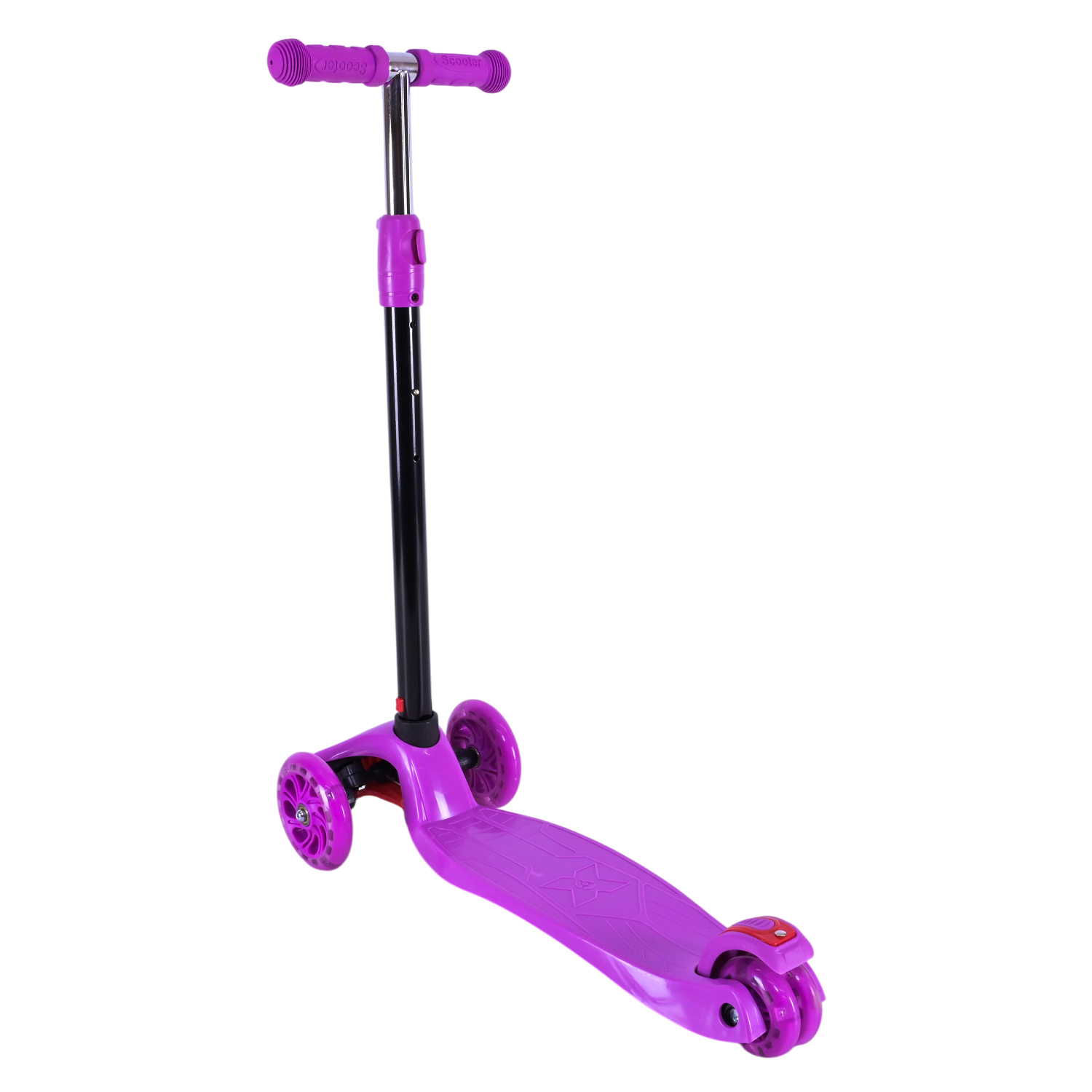 Самокат дитячий 4-х коліс. арт. SC25121 (6шт) MAXI, колеса PU світяться, 6 кольорів мікс, короб. 58*14,5*28 см