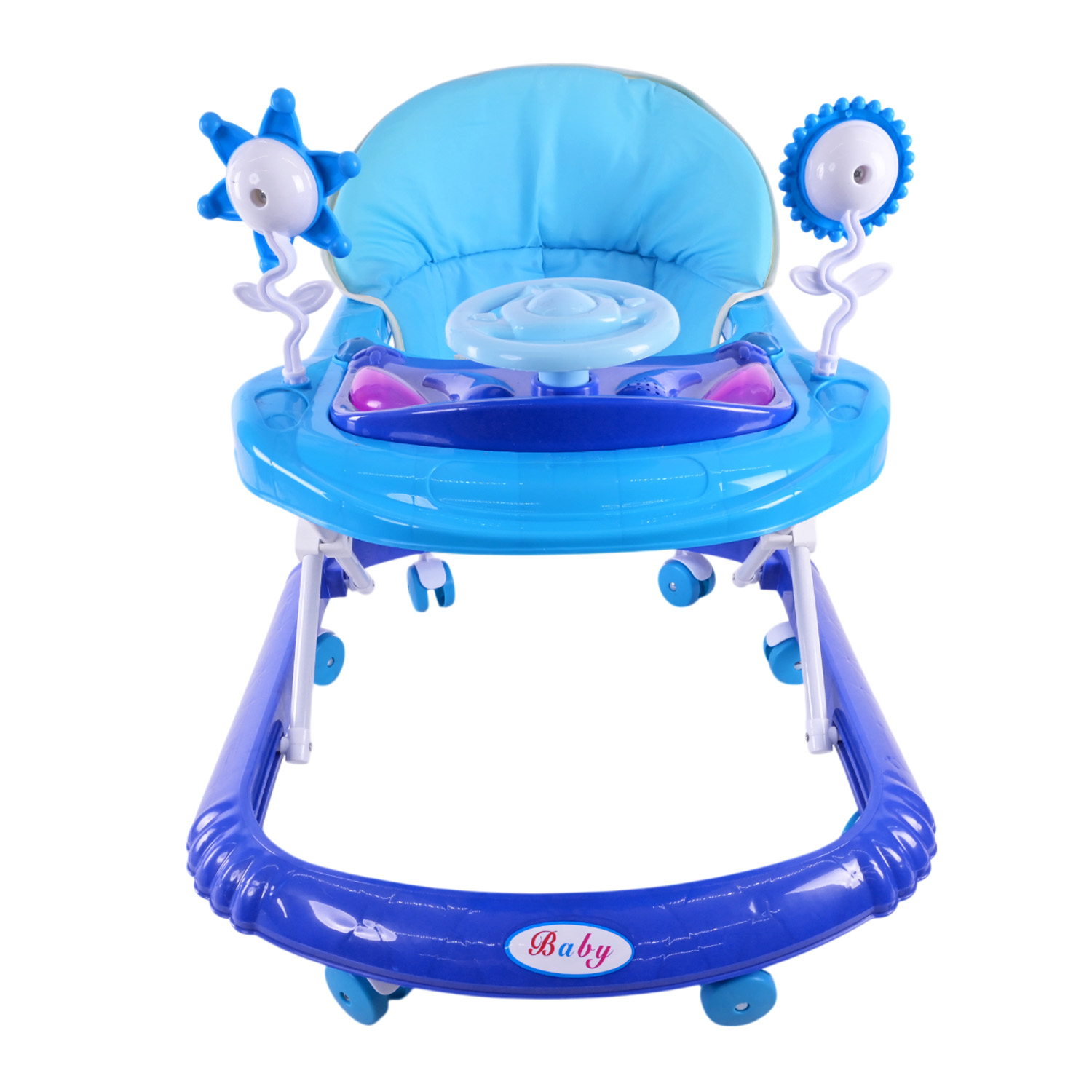 Ходунки арт. BW108 (7шт) музичні з брязкальцями, світло,3 кольори