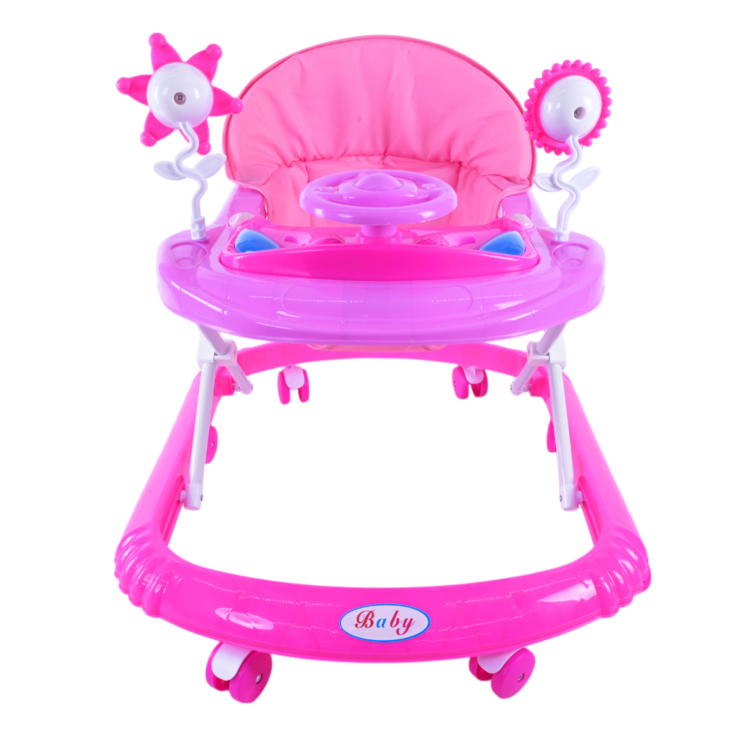 Ходунки арт. BW108 (7шт) музичні з брязкальцями, світло,3 кольори