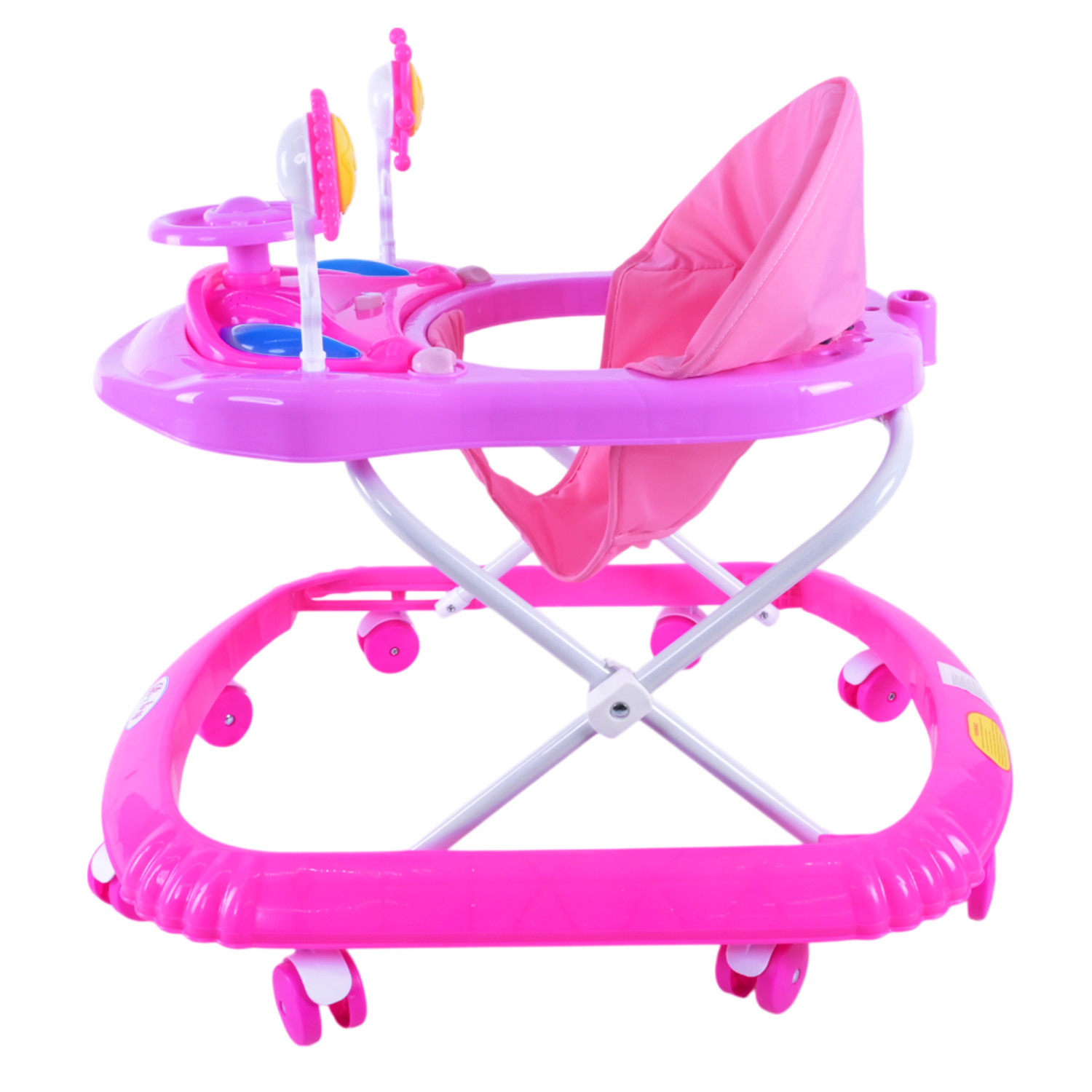 Ходунки арт. BW108 (7шт) музичні з брязкальцями, світло,3 кольори