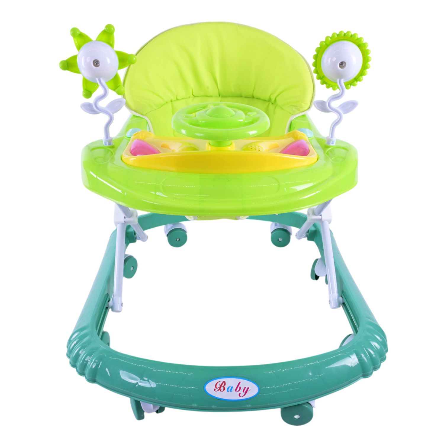 Ходунки арт. BW108 (7шт) музичні з брязкальцями, світло,3 кольори