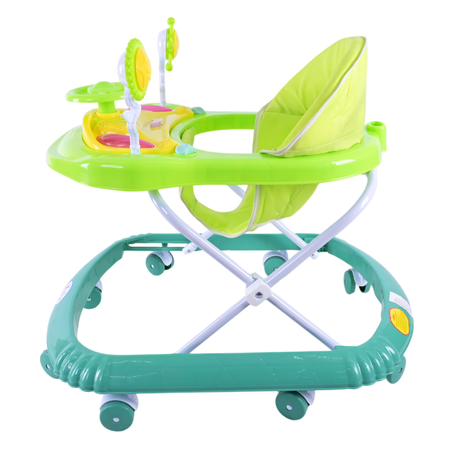 Ходунки арт. BW108 (7шт) музичні з брязкальцями, світло,3 кольори