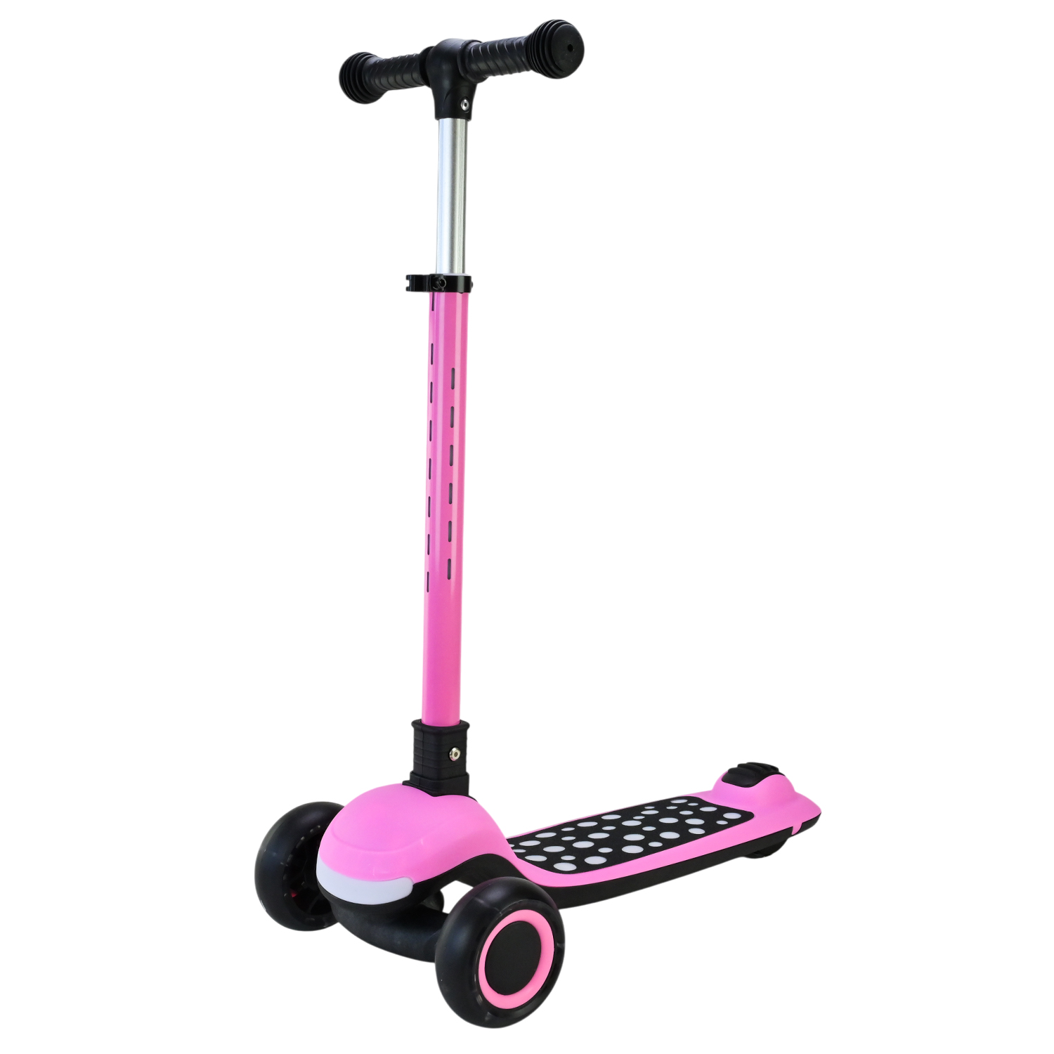 Самокат 3-х колесний арт. SC9026 (6шт) складний зі світлом,колеса PU LED підсвітка, муз, 3 кольори