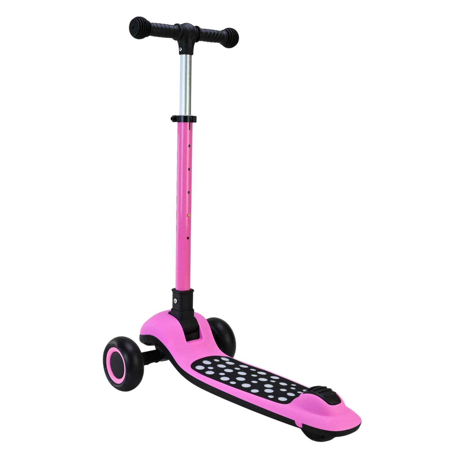 Самокат 3-х колесний арт. SC9026 (6шт) складний зі світлом,колеса PU LED підсвітка, муз, 3 кольори