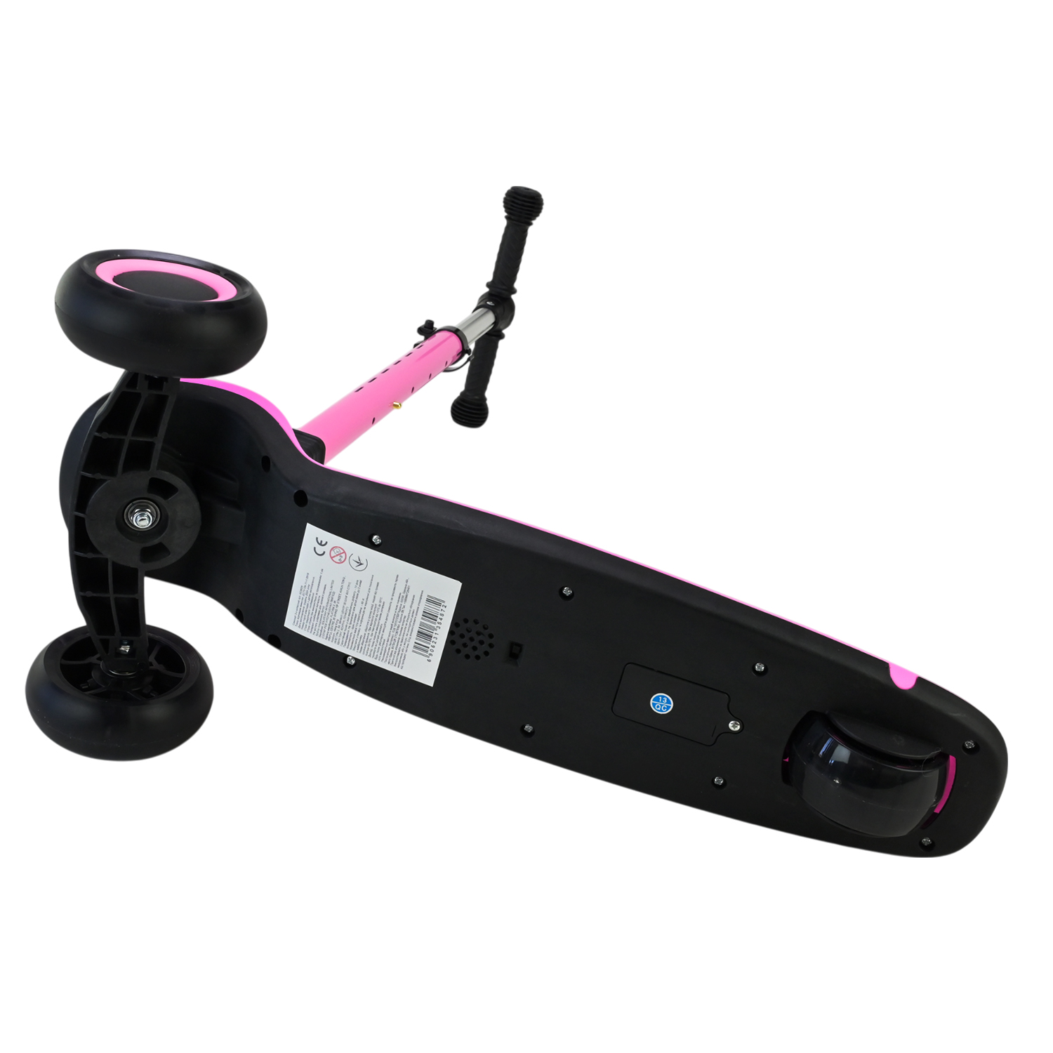 Самокат 3-х колесний арт. SC9026 (6шт) складний зі світлом,колеса PU LED підсвітка, муз, 3 кольори