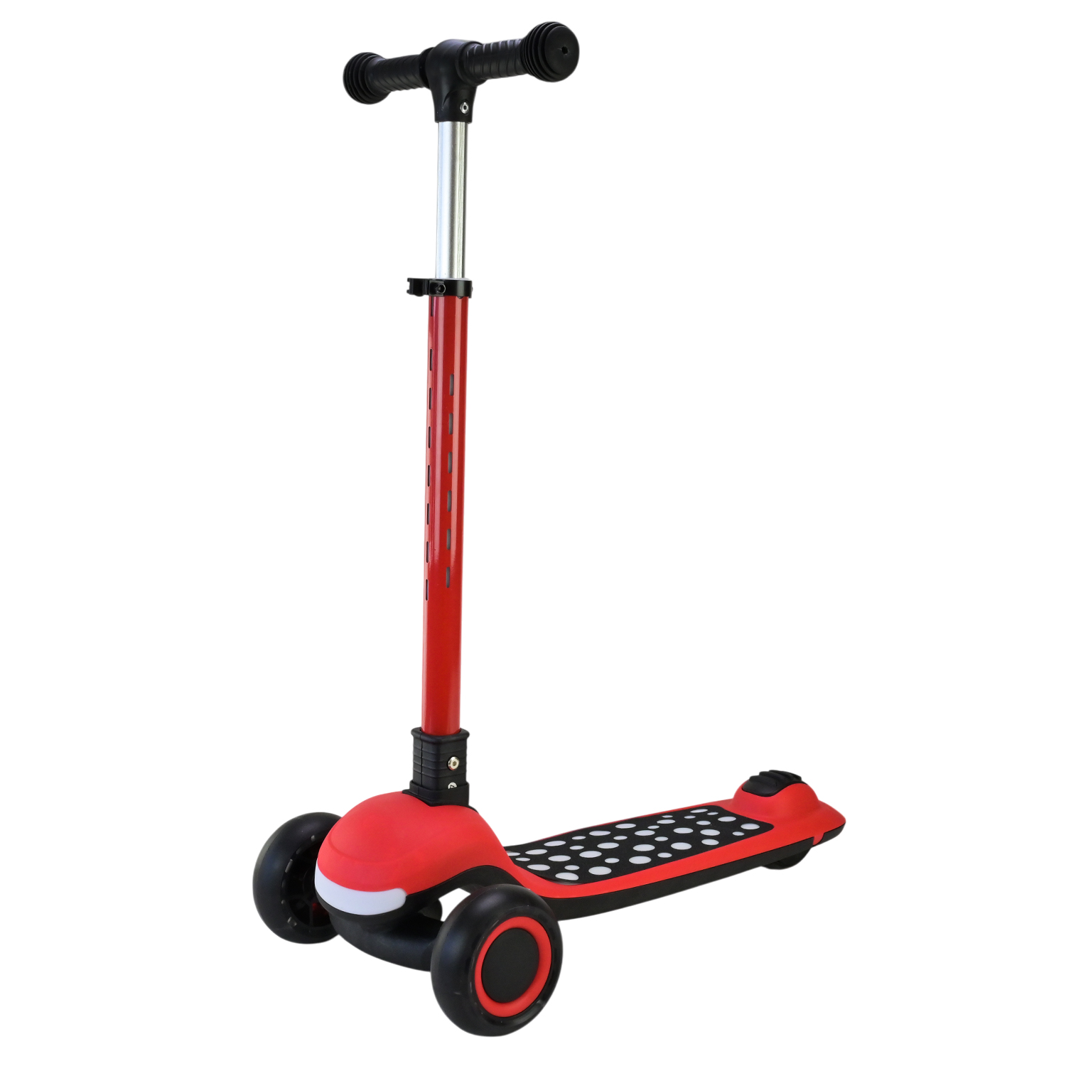 Самокат 3-х колесний арт. SC9026 (6шт) складний зі світлом,колеса PU LED підсвітка, муз, 3 кольори