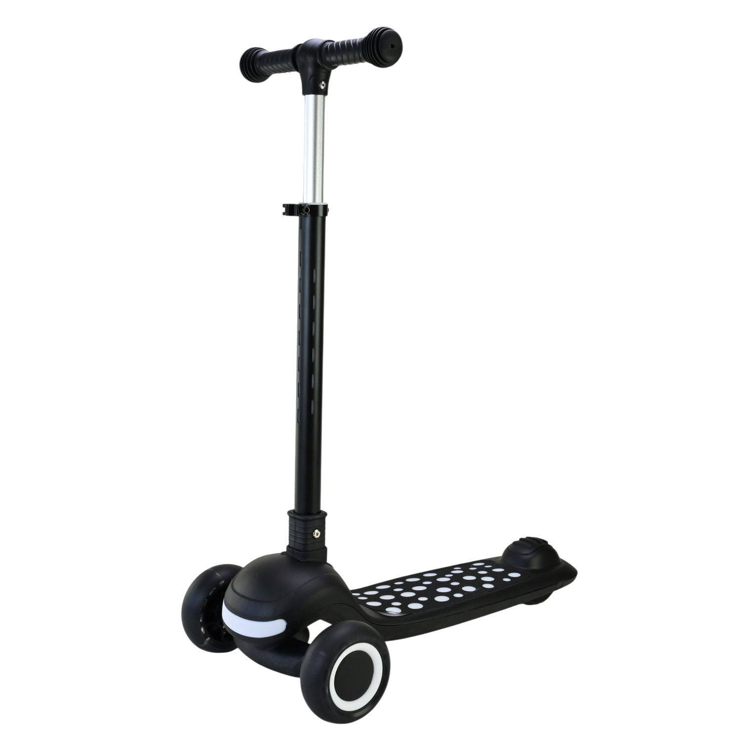 Самокат 3-х колесний арт. SC9026 (6шт) складний зі світлом,колеса PU LED підсвітка, муз, 3 кольори