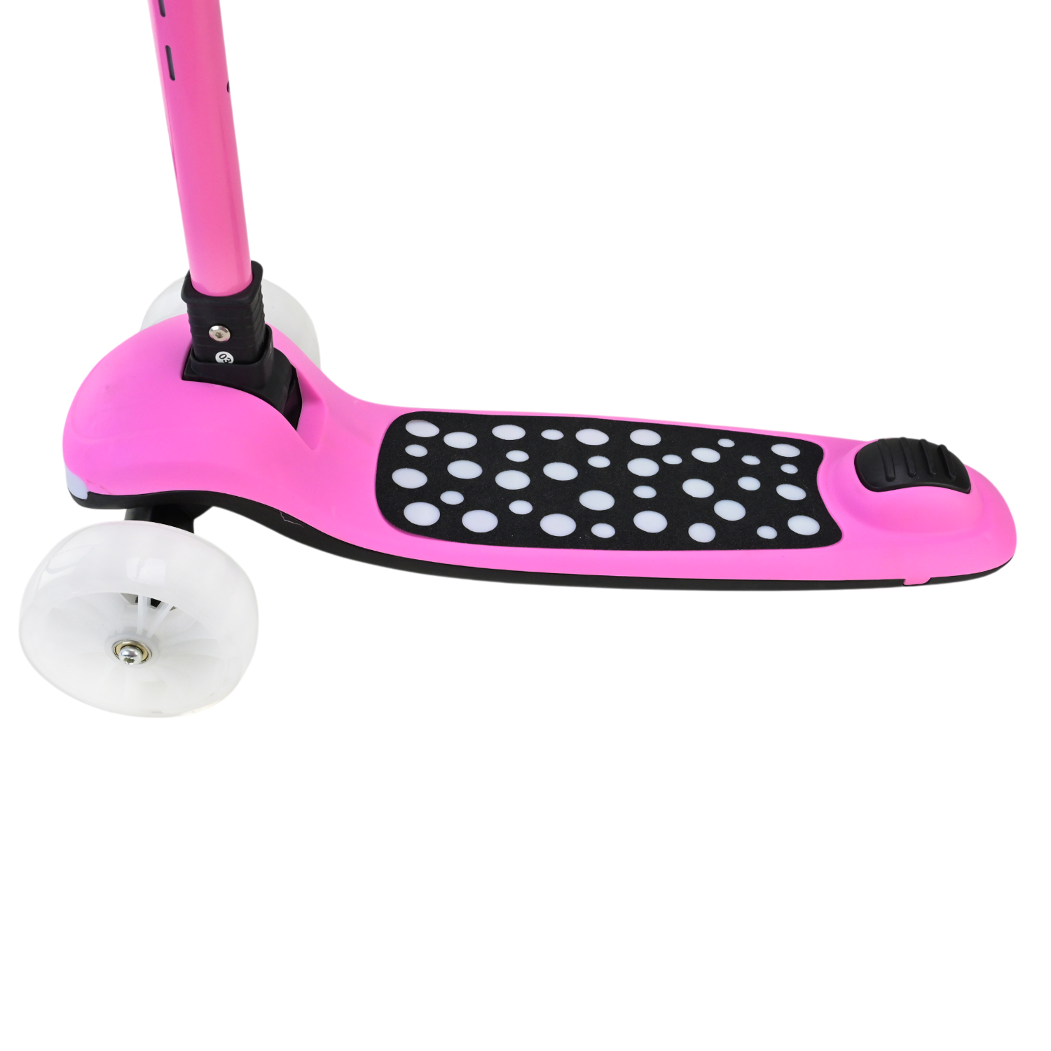 Самокат 3-х колесний арт. SC9027 (6шт) складний зі світлом,колеса PU LED підсвітка від батарейок, муз, 3 кольори