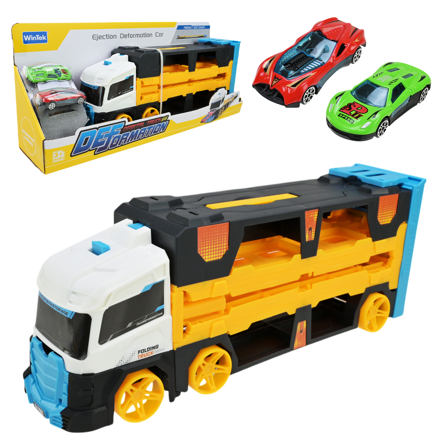 Трейлер із машинками арт. E7019 (24шт/2) короб. 44*19*10см