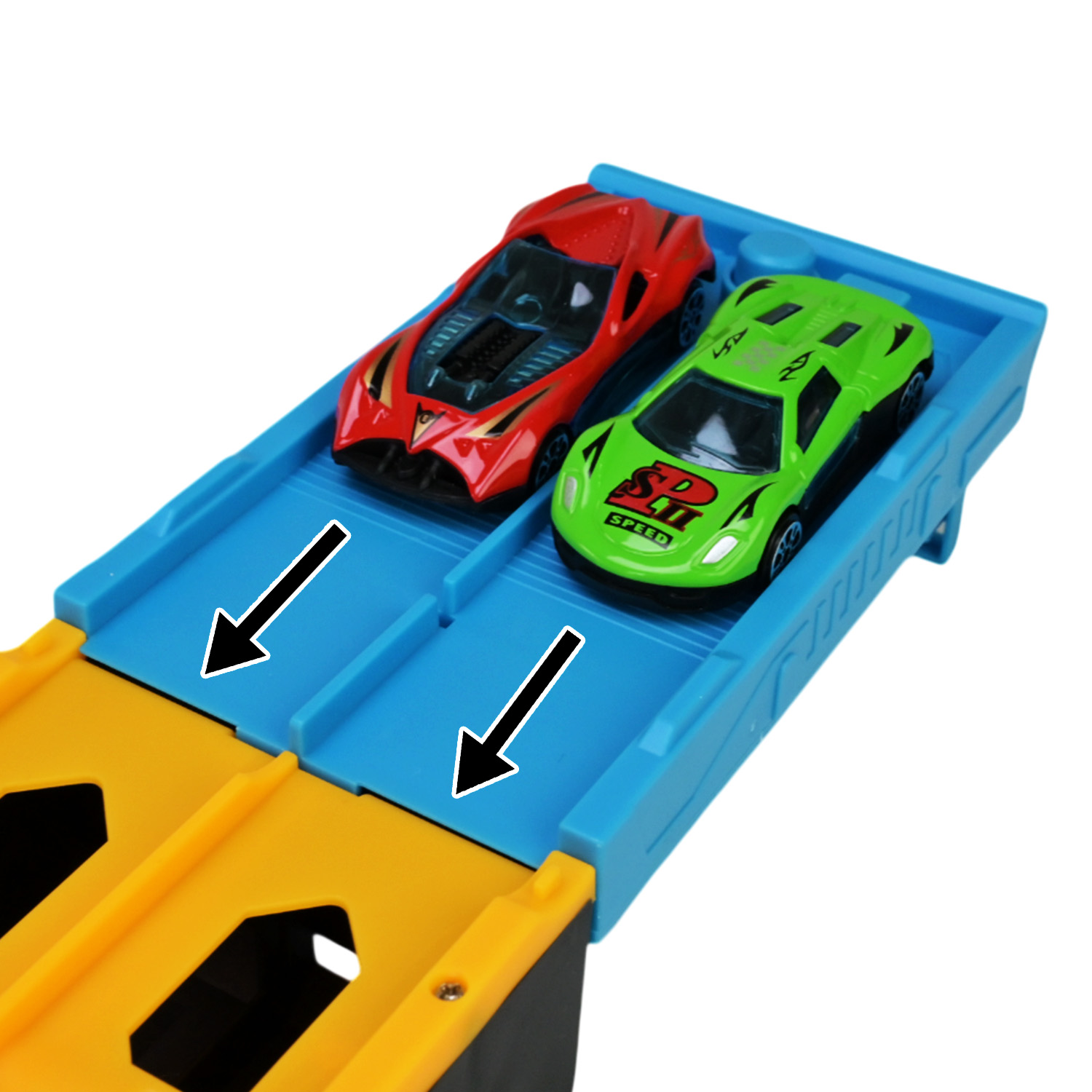 Трейлер із машинками арт. E7019 (24шт/2) короб. 44*19*10см