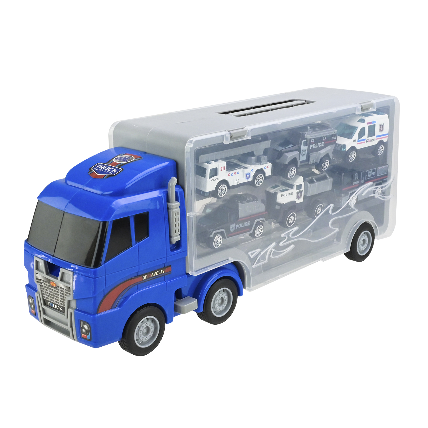 Трейлер із машинками арт. PS006-3 (36шт) короб. 34,5*14,9*9,5см