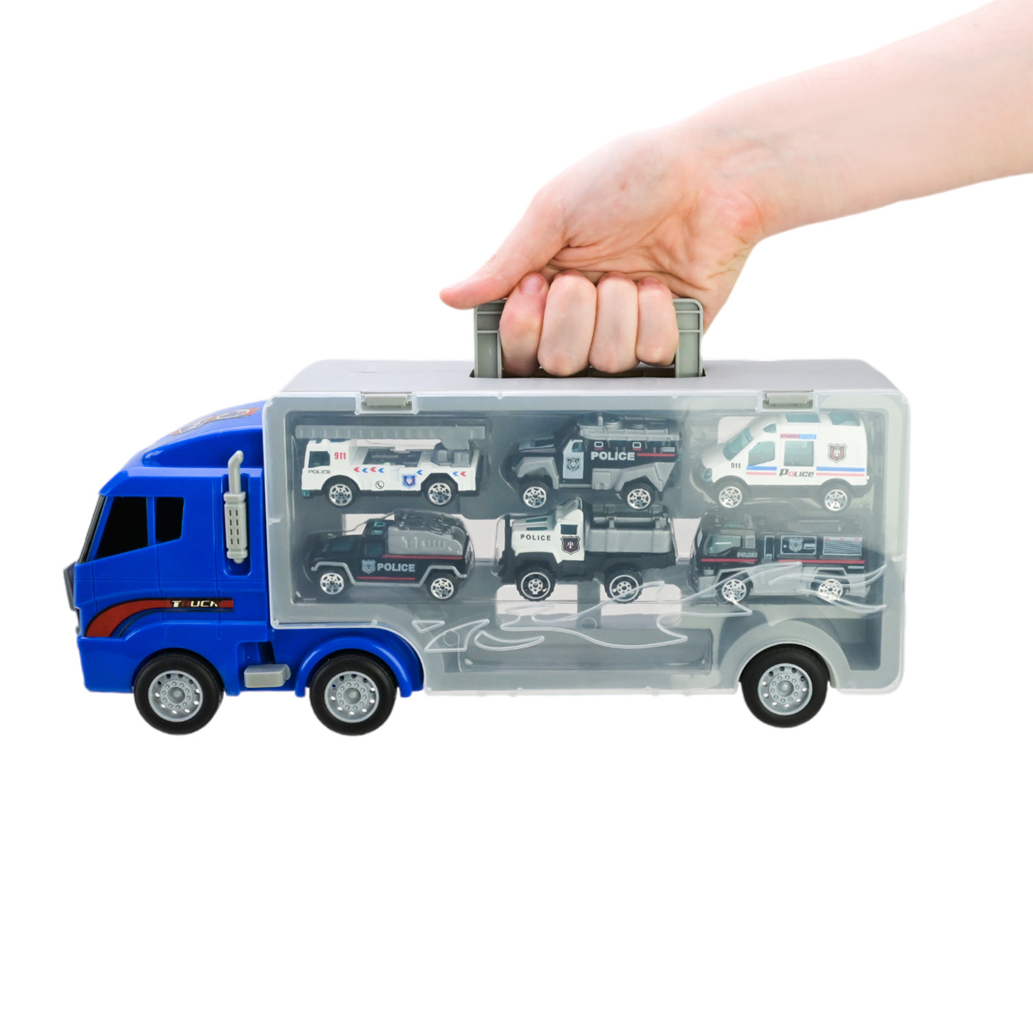 Трейлер із машинками арт. PS006-3 (36шт) короб. 34,5*14,9*9,5см