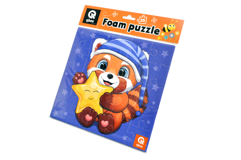 М'які фомові пазли - 25 елм. "Зоряний Єнотик "р. 23*23 см. QB100-006 qbee