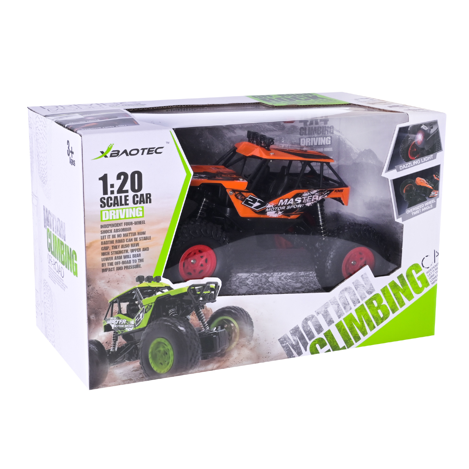 Машина р/к XB1010 (36шт/2) аккум. 3кольора,світло, короб.