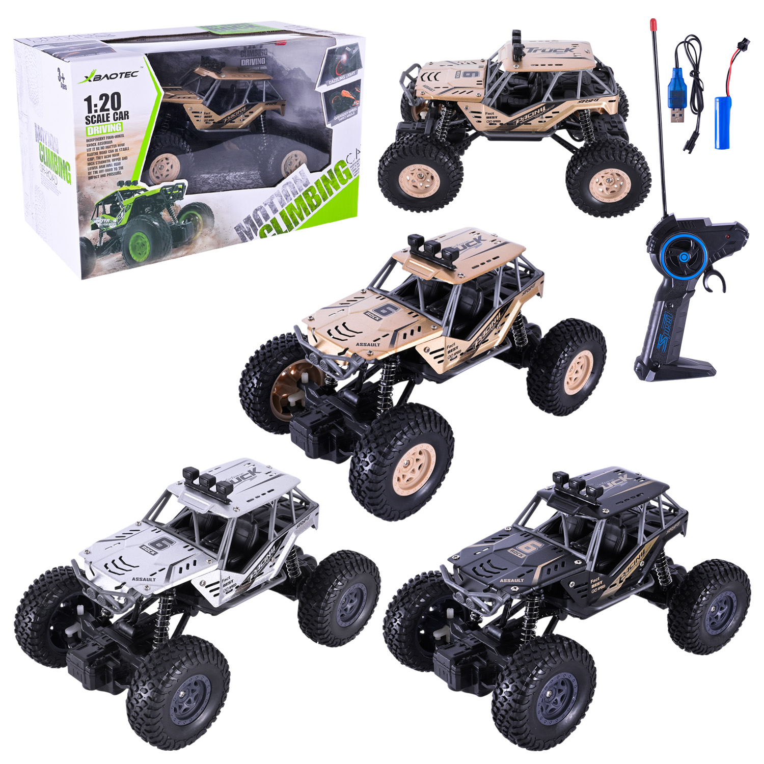 Машина р/к  XB1042 (36шт/2) аккум. 3кольора,світло, короб.