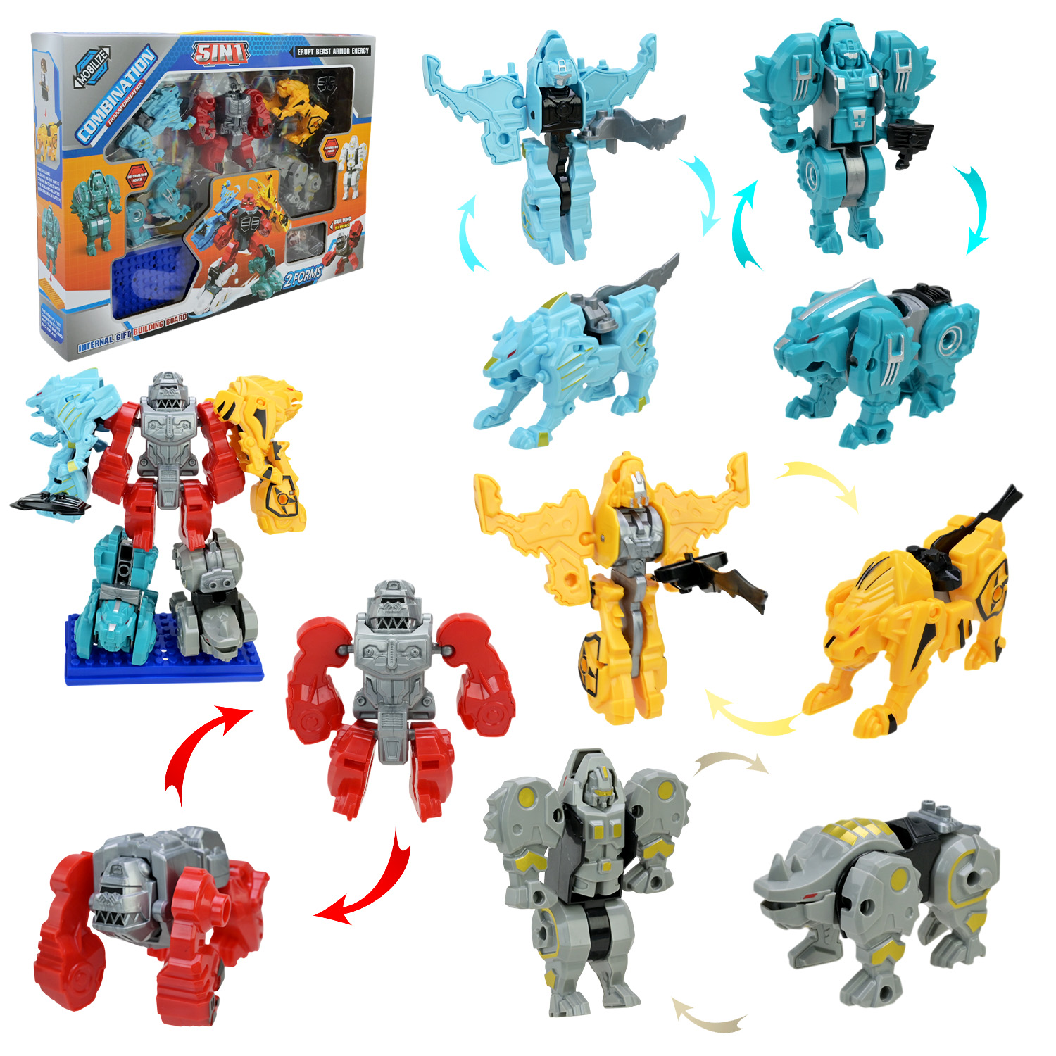 Робот арт. 323-25 (36шт/2)   5в1, короб. 39,5*36*29см