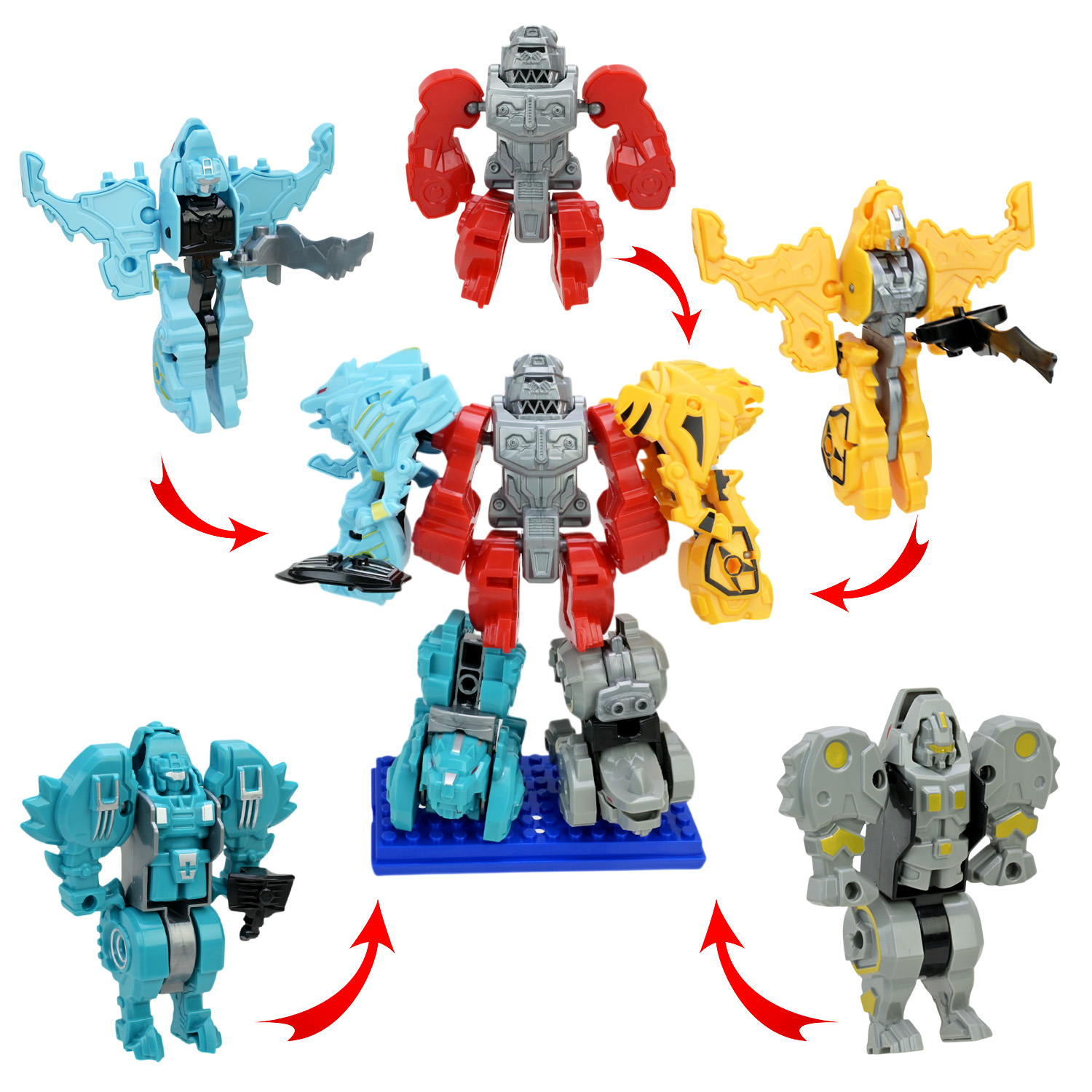 Робот арт. 323-25 (36шт/2) 5в1, короб. 39,5*36*29см