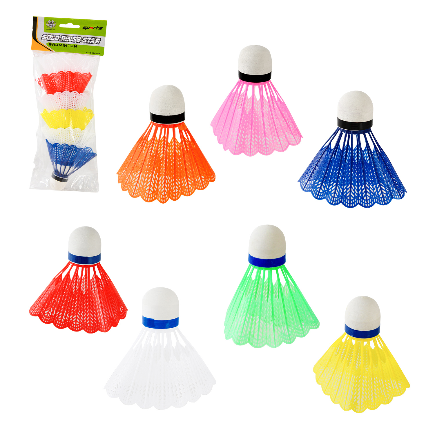 Воланчики арт. BD24190 (250шт)  пластиковые,6 шт в пакете