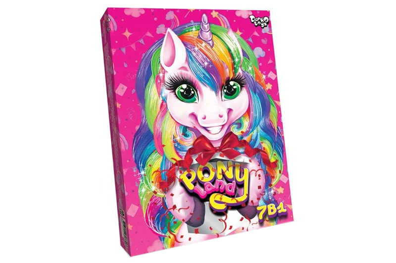 Креативна творчість "Pony Land 7 в 1"арт. PL-01-01U короб.5,6*36,8*26,9см