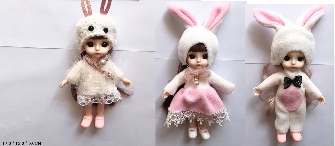 Лялька мал. арт. YL804-27A/28А/29А (360шт/2) мікс 3 види пакет 17*12*5см