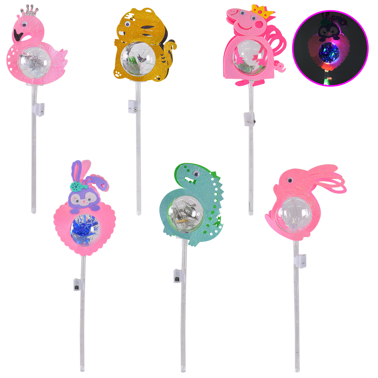 Чарівна паличка арт. K7919 (240шт) зі світлом 40 см мікс видів