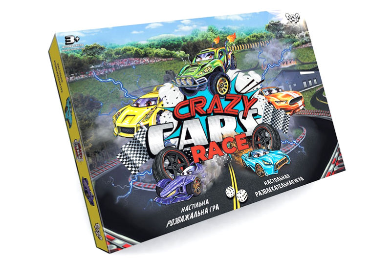 Настільна розважальна гра "Crazy Cars Race" DTG94R DANKO