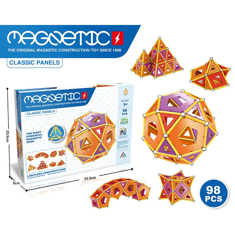 Конструктор магніт. арт. 777-4 (36шт/2) 98дет.,короб. 25,5*5*33,5см