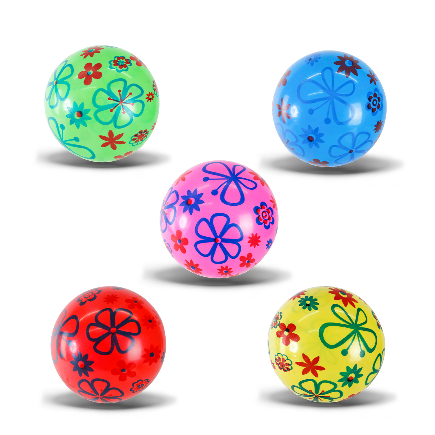 М'яч гумовий арт. RB24151 (300шт)  9", 60 грам, 5 кольорів