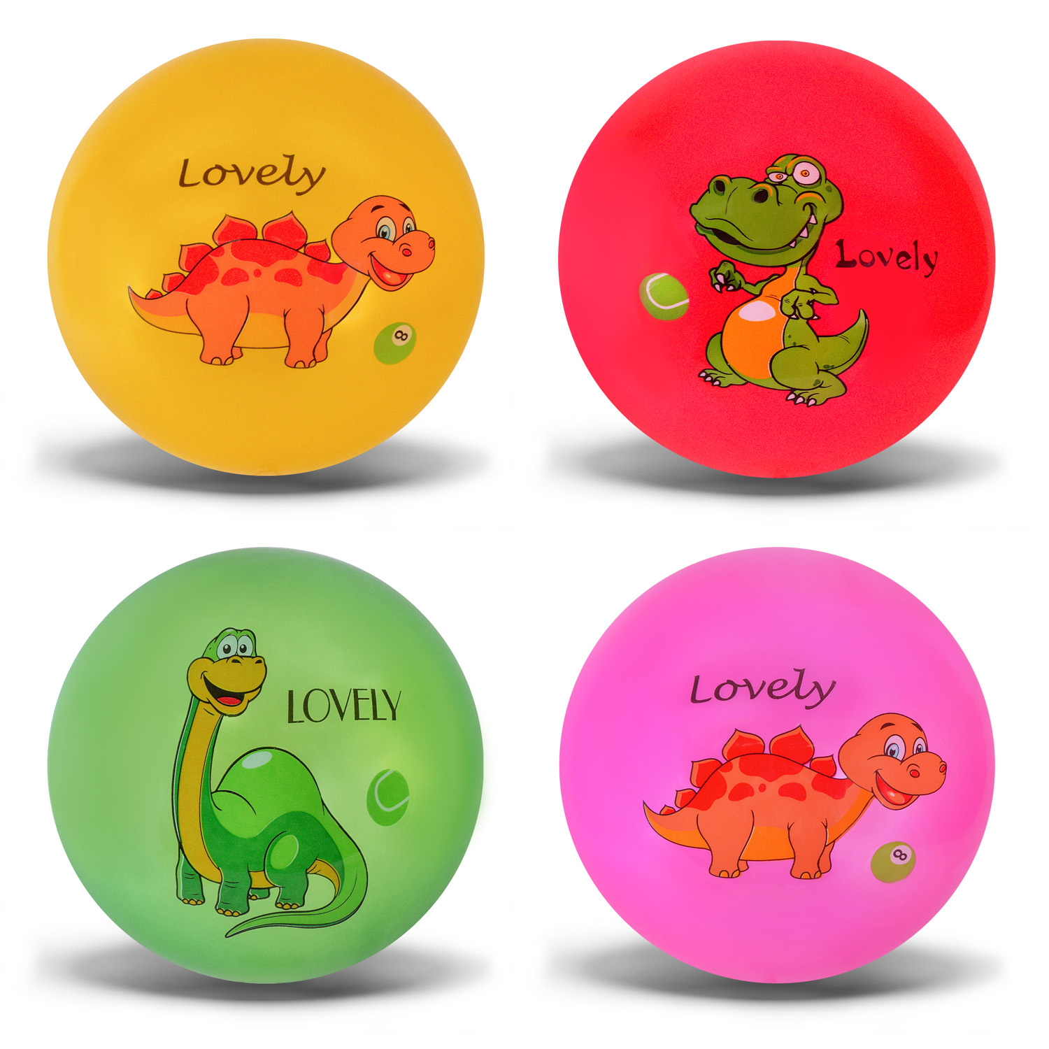 М'яч гумовий арт. RB24158 (300шт)  9", 60 грам, 4 кольори