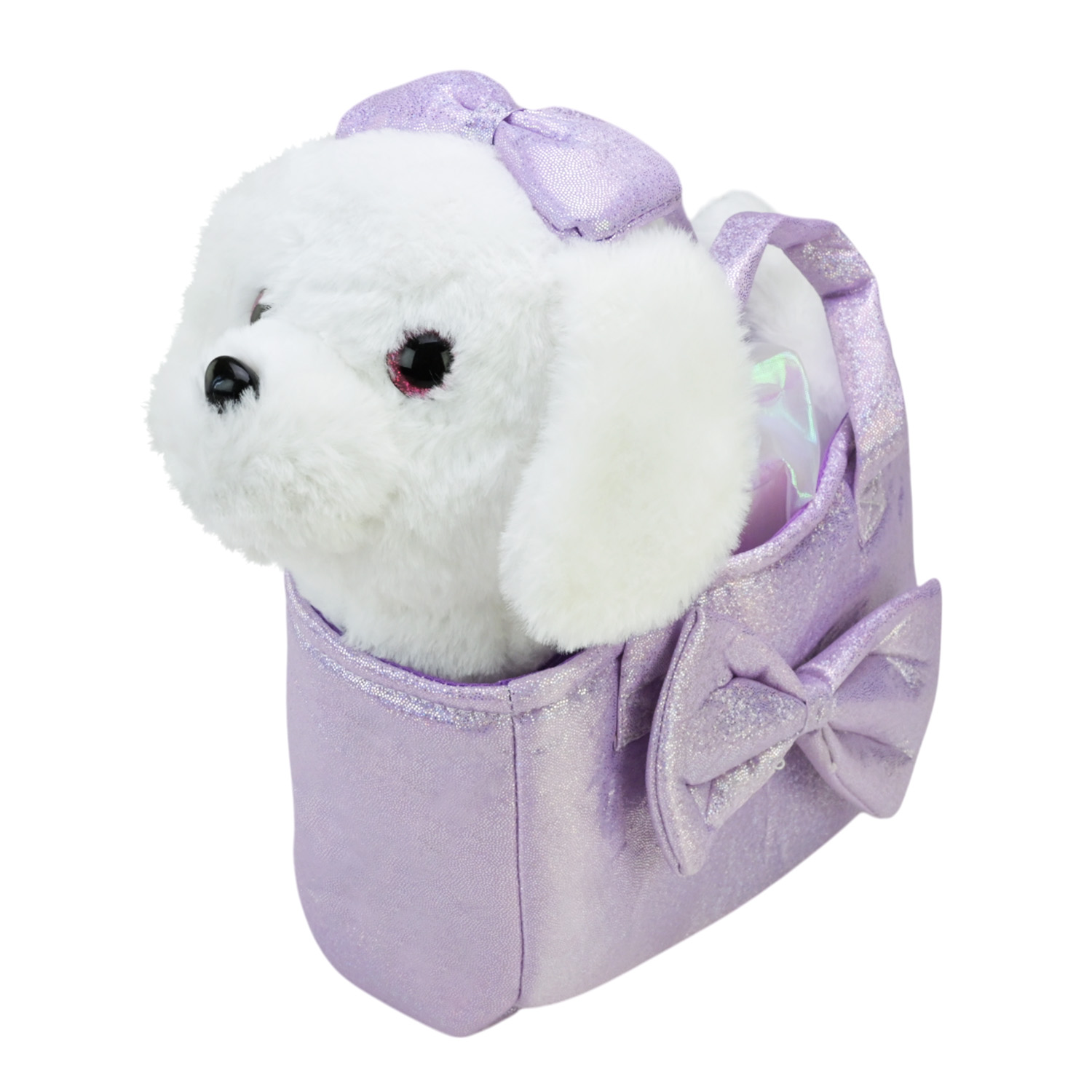 Іграшка собачка на повідку арт. C2911 (40шт) 2 види в платті 31*10*23 см англ. яз, ходить, співає в сумці 24*9*14 см