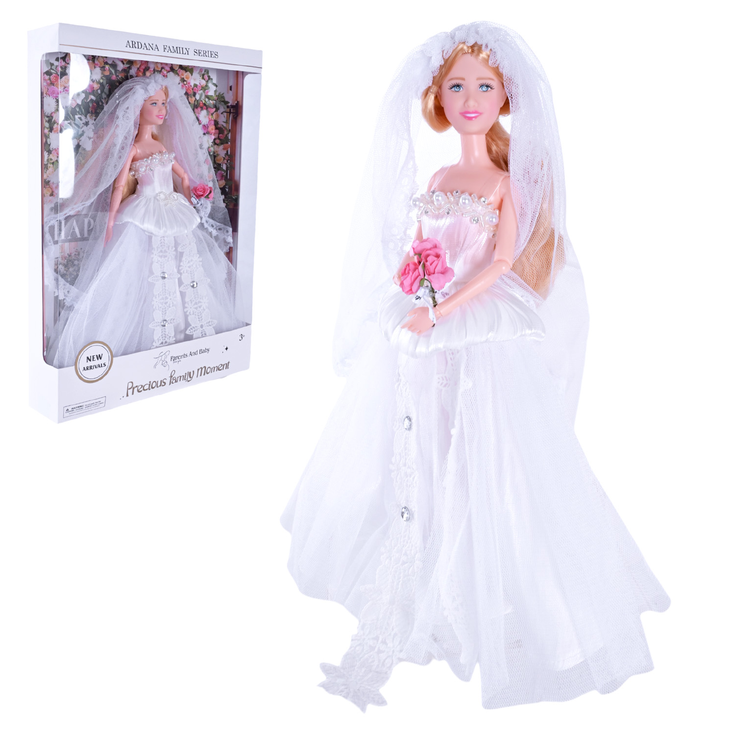 Лялька арт. A800-1/2 (48шт/2) типу Барбі,мікс 2 види, наречена, р-р ляльки короб. 29см