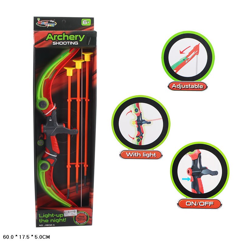 Лук і стріли арт. J1802A (24шт) в відкр. короб. 60*17,5*5см