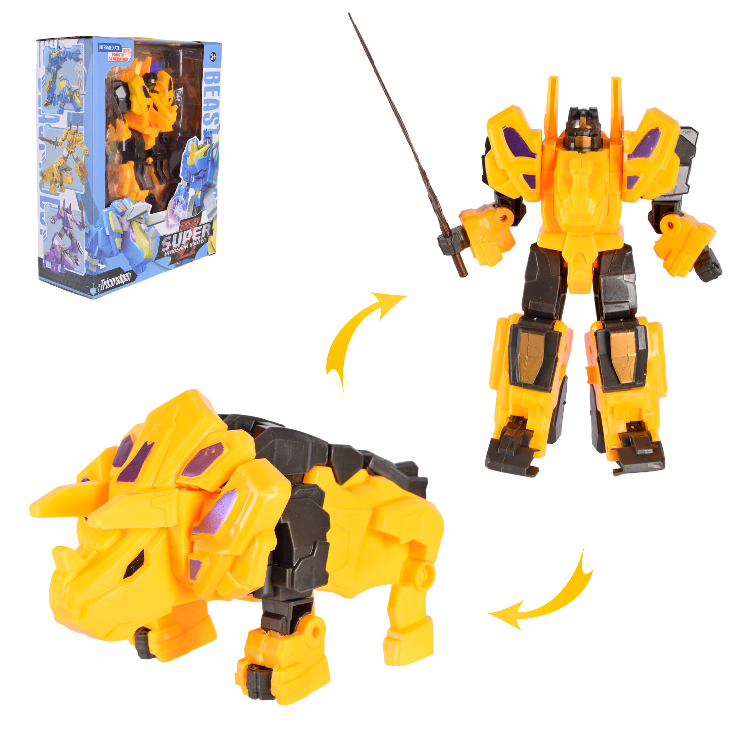 Трансформер арт. 038 (72шт) 3вида, короб. 23*9,5*28см