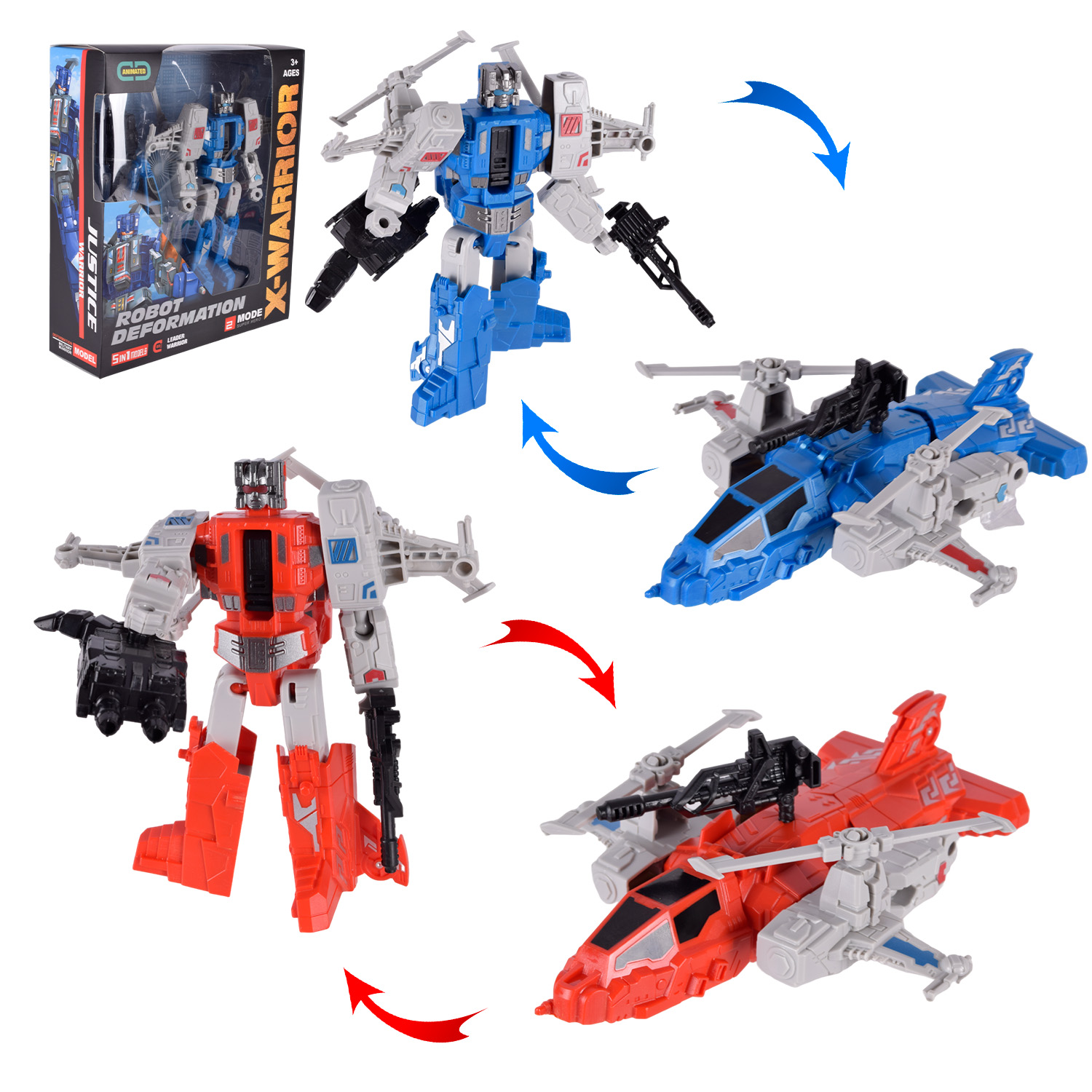 Трансформер арт. HF6366AB (72шт/2)   2вида, короб. 25*22*7см