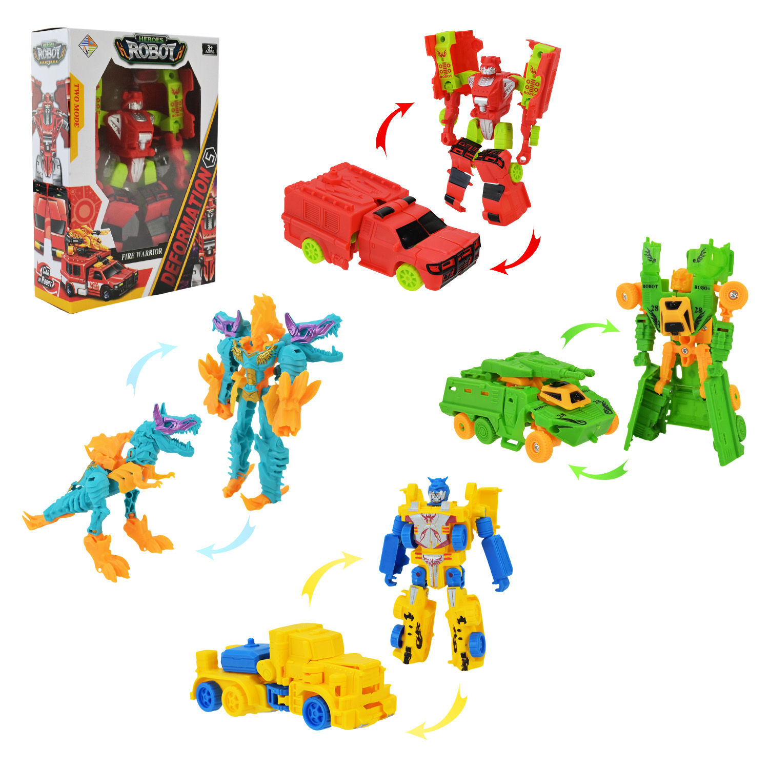 Трансформер арт. HY-7788 (240шт/2)   4вида, короб. 17*12*4см