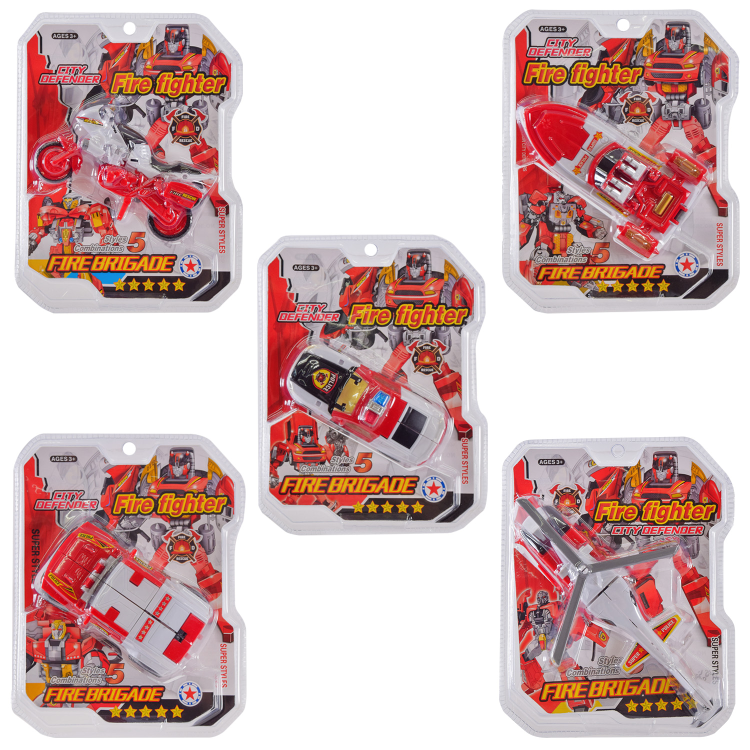 Трансформер арт. 5658-57 (96шт/2)   5видів, короб. 17,6*22,6*5см