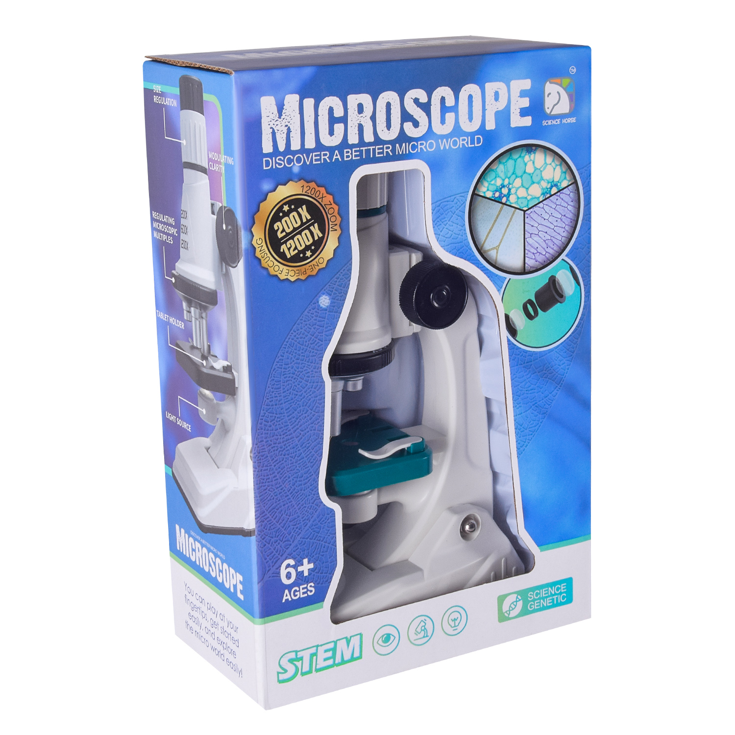 Мікроскоп арт. SD661 (48шт/2) 2кольори, короб.26*9*16,5см