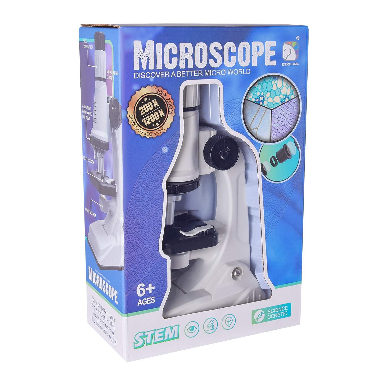 Мікроскоп арт. SD661 (48шт/2) 2кольори, короб.26*9*16,5см