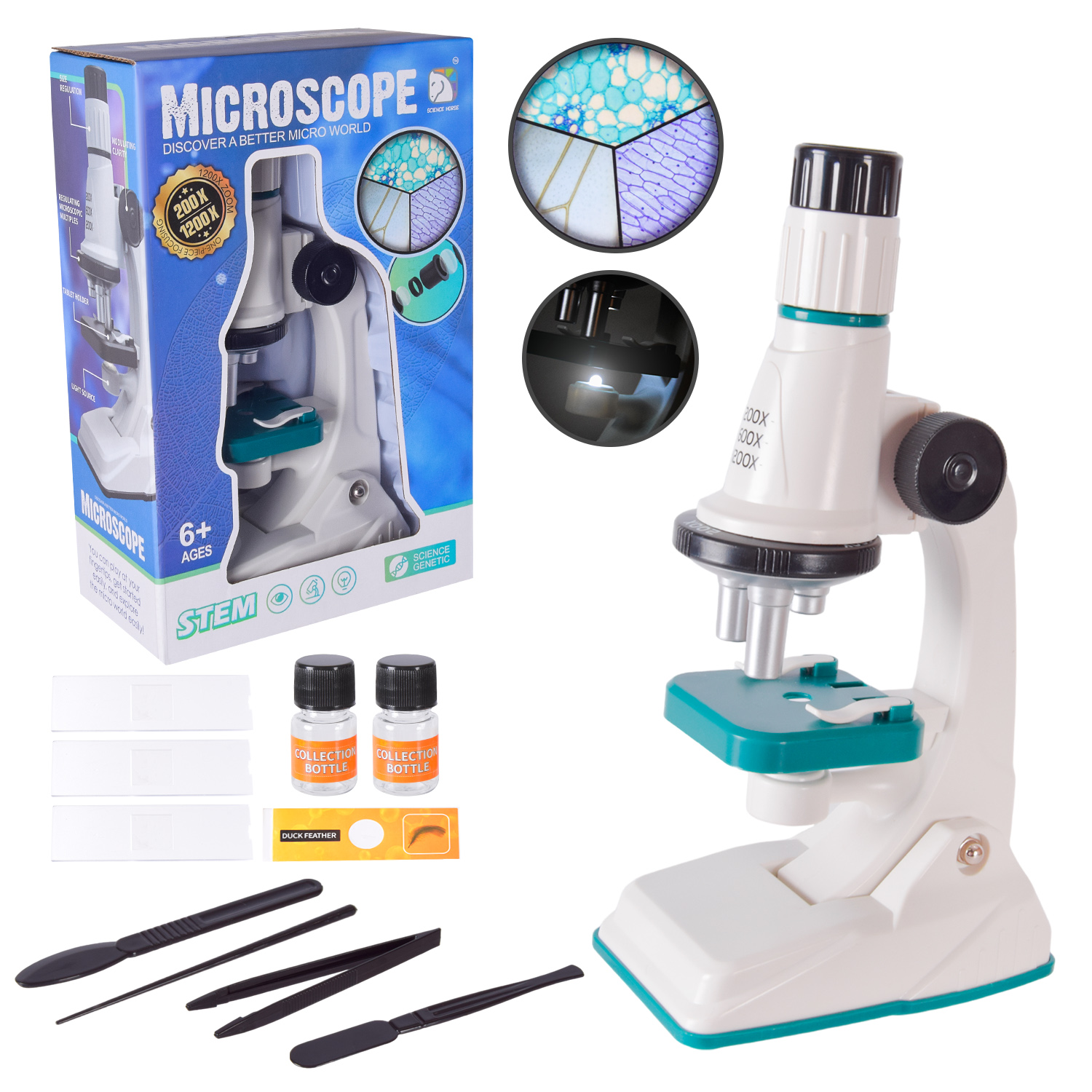 Мікроскоп арт. SD661 (48шт/2) 2кольори, короб.26*9*16,5см