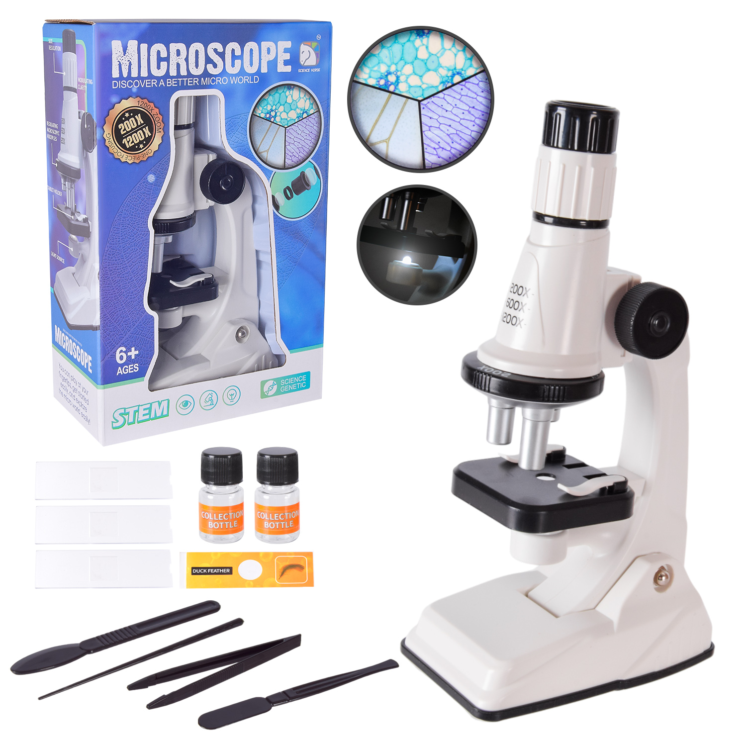 Мікроскоп арт. SD661 (48шт/2) 2кольори, короб.26*9*16,5см