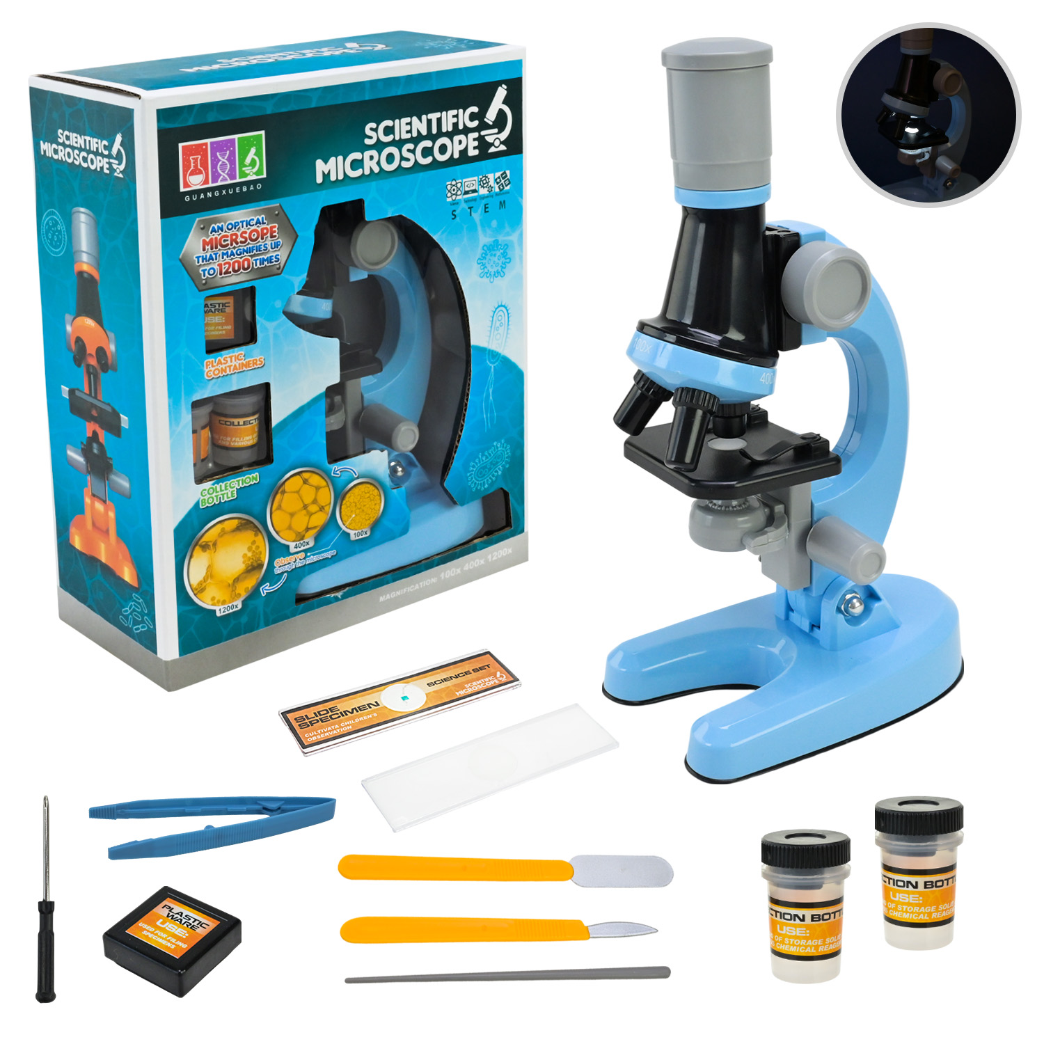 Мікроскоп арт.1013A-1 (48шт/2) короб 24*19*8,5см