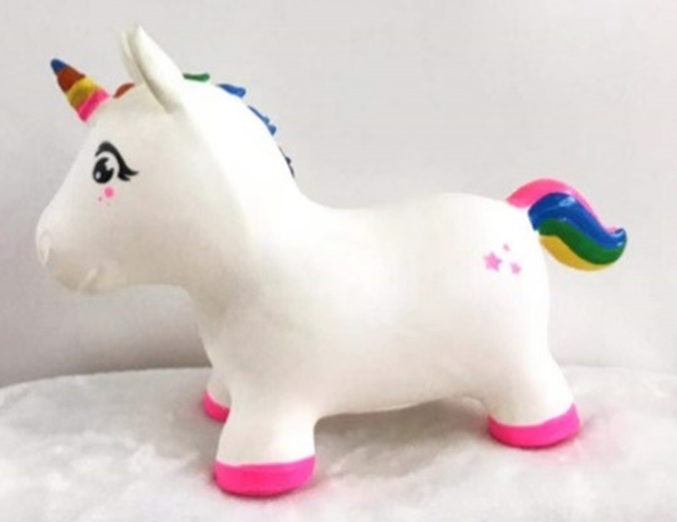 Стрибун гумовий арт. RB2516 (30шт) Єдиноріг 1400 гр