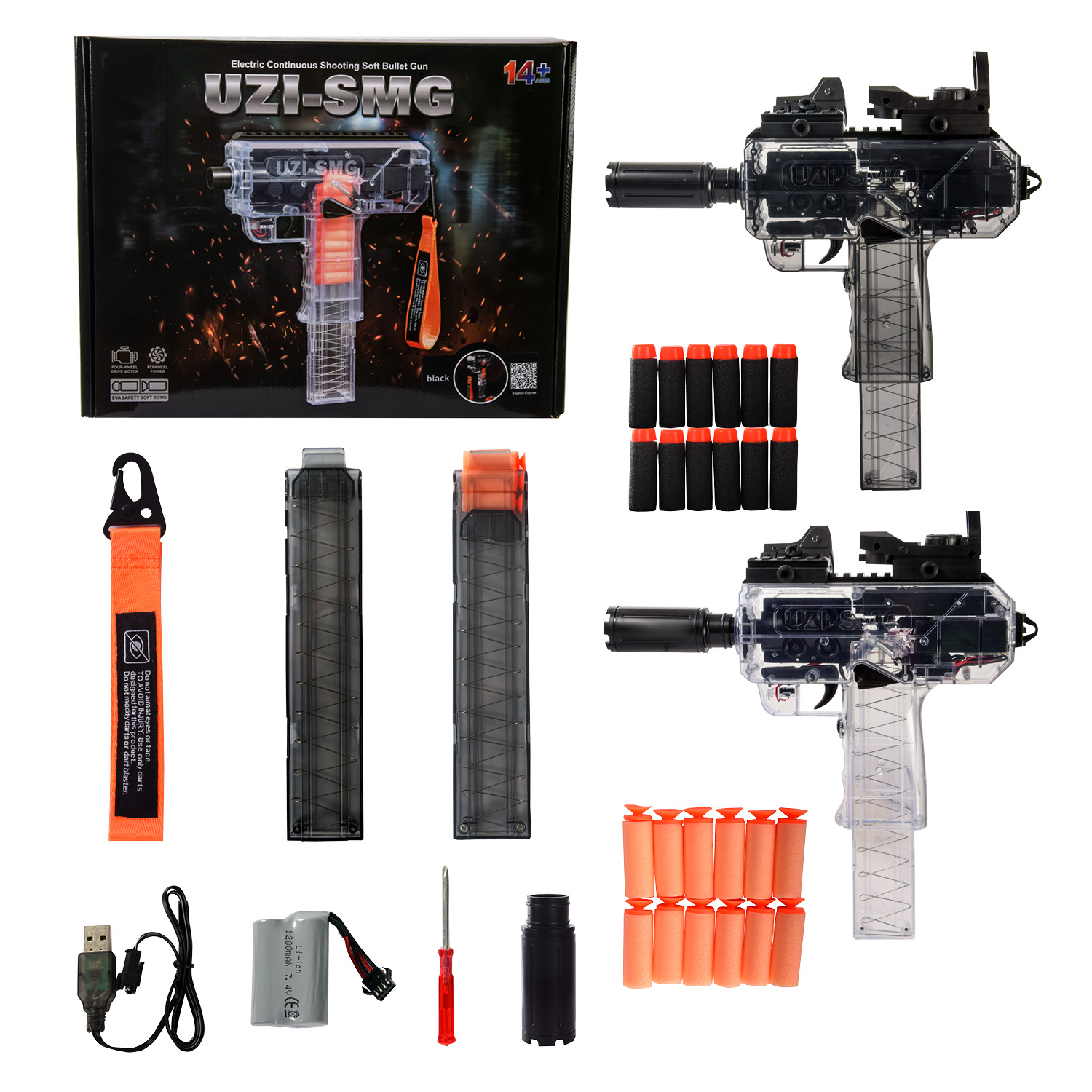 Зброя арт. 333-2 (24шт/3) 2кольор., стріляє пороллон. снарядами, короб. 36,5*28,5*9см