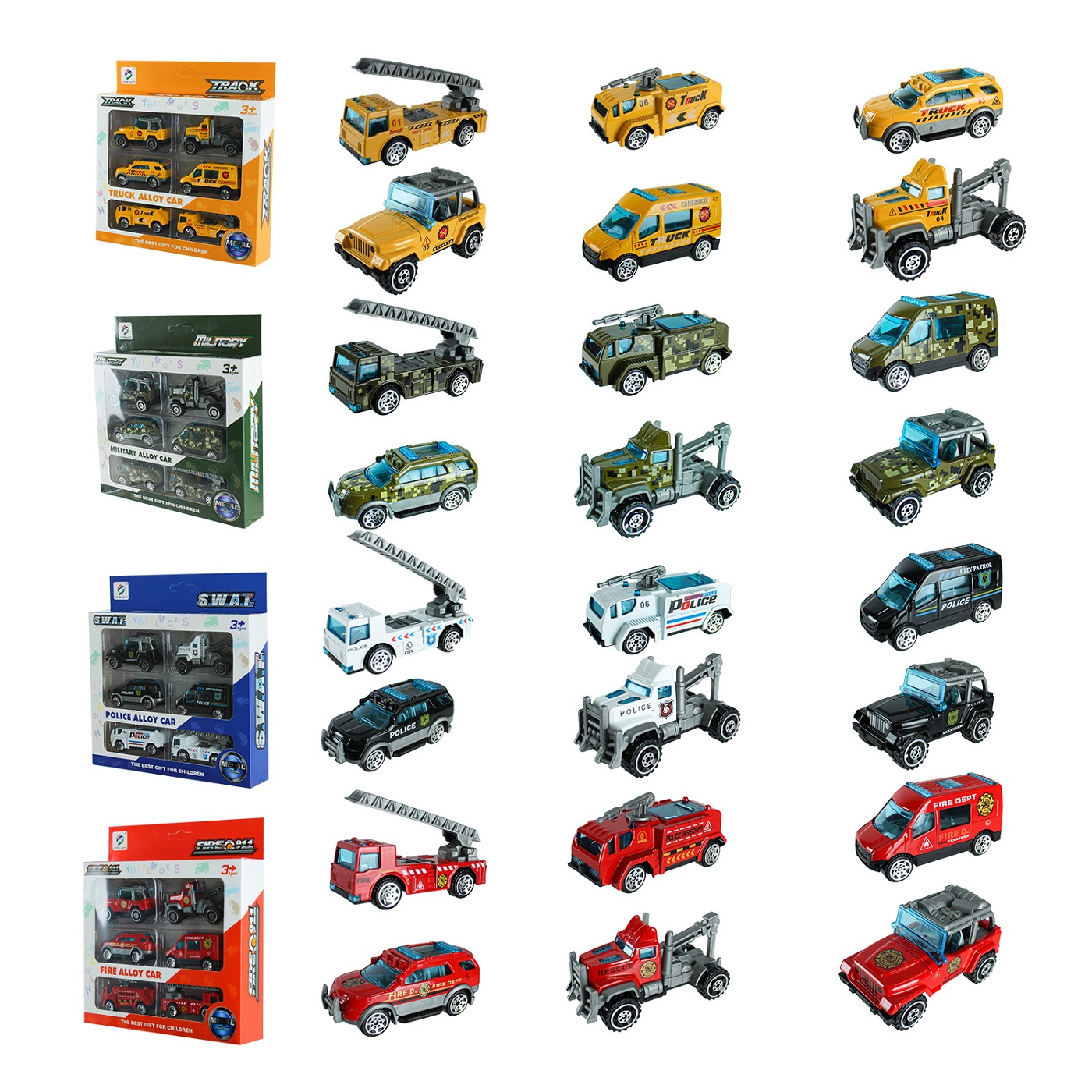 Набір машин мет. арт. 8526C (192шт/3) 4 види короб. 22*20*3,5см