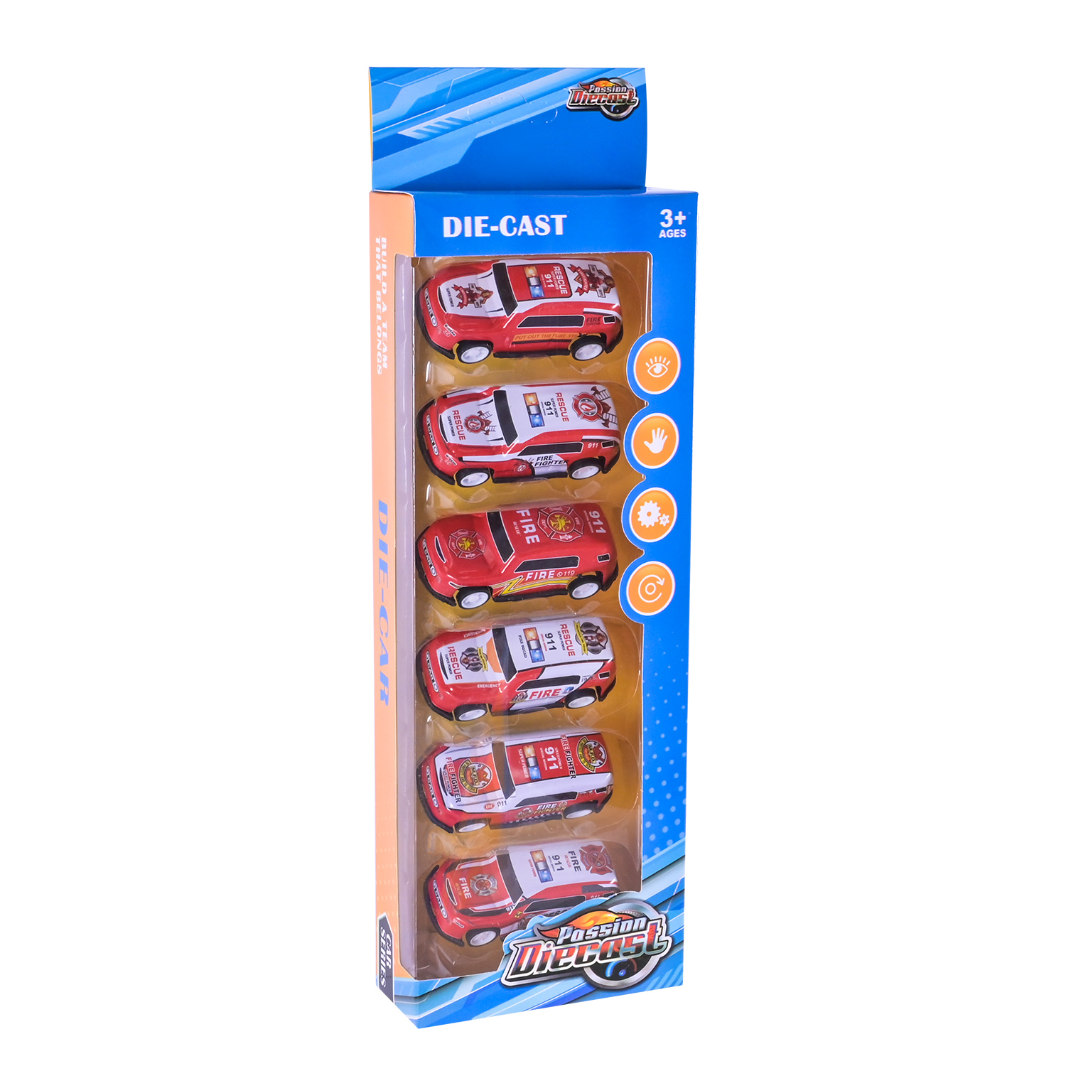 Набір машин мет.-пласт. арт. 5206A-1/7/8/9 (216шт/2) 4 види короб. 30,8*9,7*4см